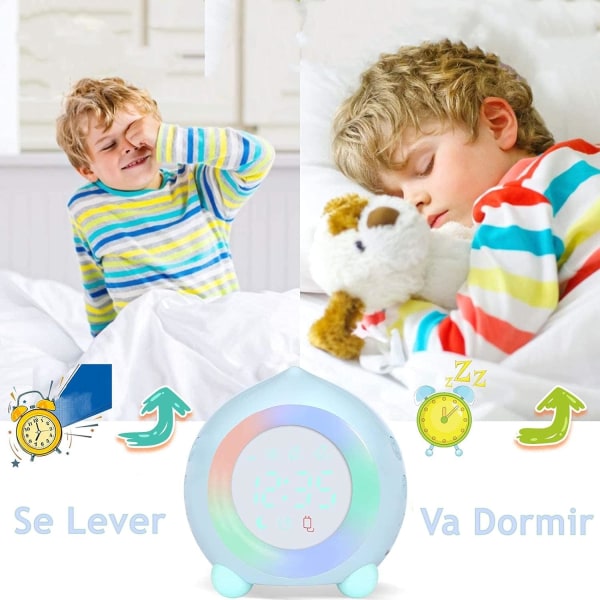Lasten herätyskello Kirkas LED-digitaalinen yövalo Smart USB M
