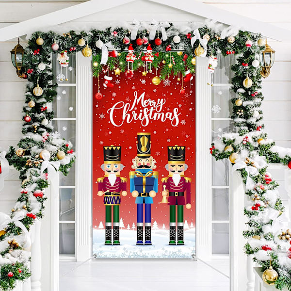 God Jul Dörrömslag Julduk Snöflinga Nötknäppare B