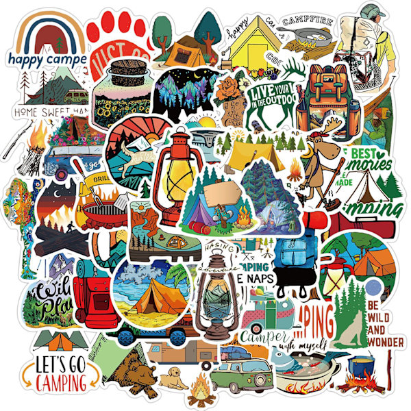 50 uutta ulkoilma-camping-graffititarraa