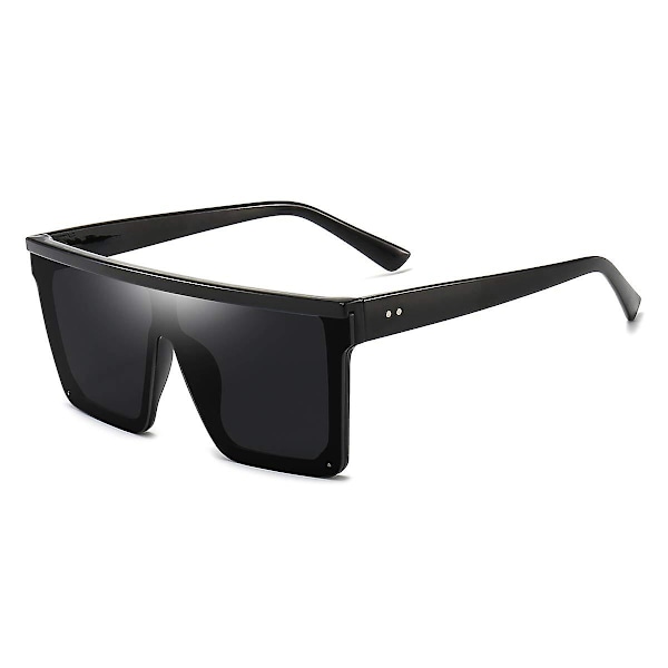 Kvadratiske Oversized Solbriller Til Kvinner Menn Mote Flat Top Store Ramme Nyanser