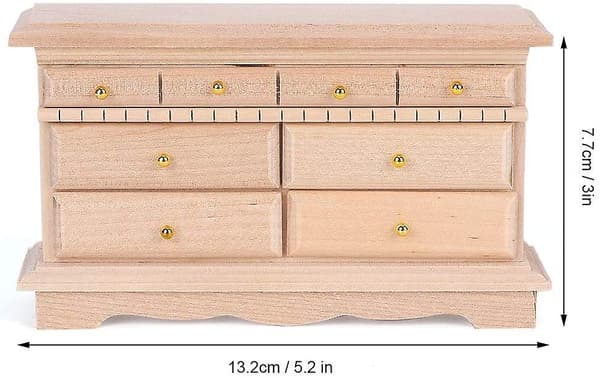 1:12 Mini Dukkehus Møbler, Simuleret Skab Skuffe Mini Model