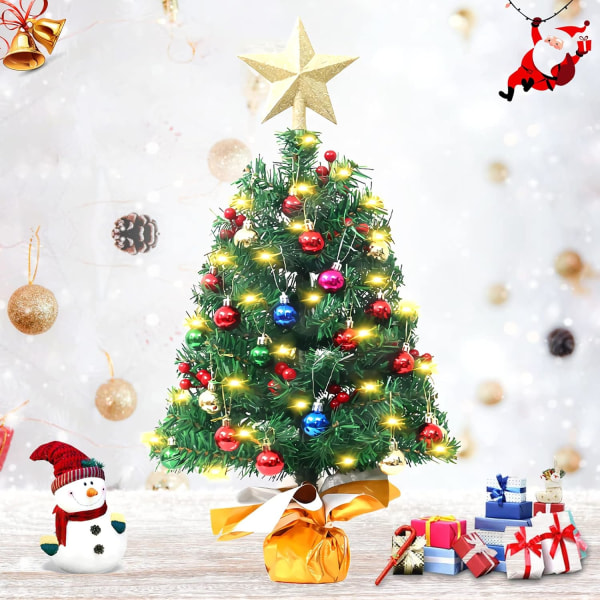 1PC Warm Colors Mini Artificial Christmas Tree,Mini Christmas Tre