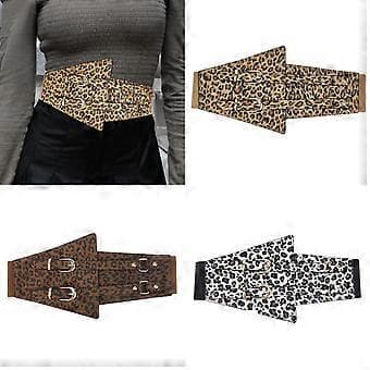 Elastisk midjeformare Bekväm midjeformare Mångsidigt midjetillbehör för vardagsbruk leopardtryck leopard print