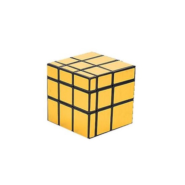 Mirror Cube 3x3 Speed ​​Cube Magic Cube Puzzle Lätt att vända (Gyllene)