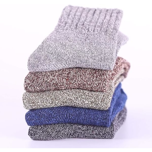 Men's 5-piece woolen socks, warm, soft, warm, breathable, and col