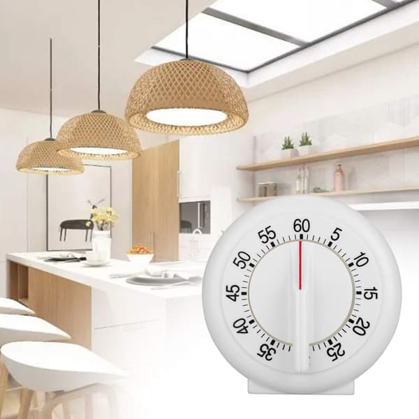 Køkken Timer, 60 Minutter Rund Form Køkken Timer Køkken Tæller Mekanisk Vækkeur