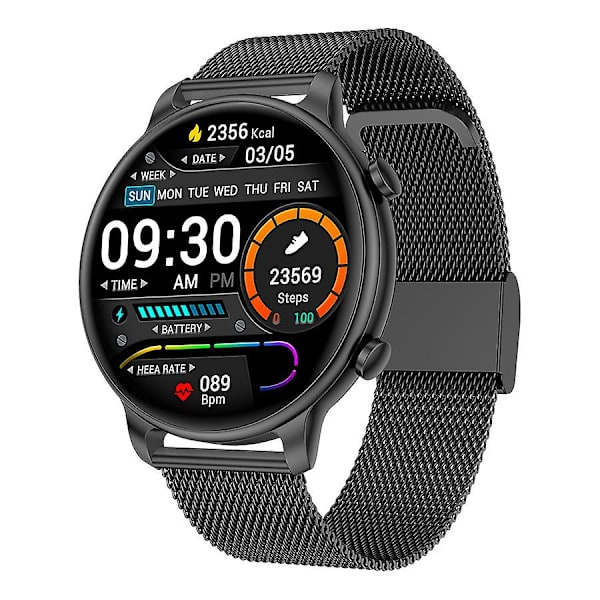 Z31 Smart Watch Bluetooth 1,32-tommer High-definition Farveskærm 3d Dynamisk Skive Musiksportur（Sort）
