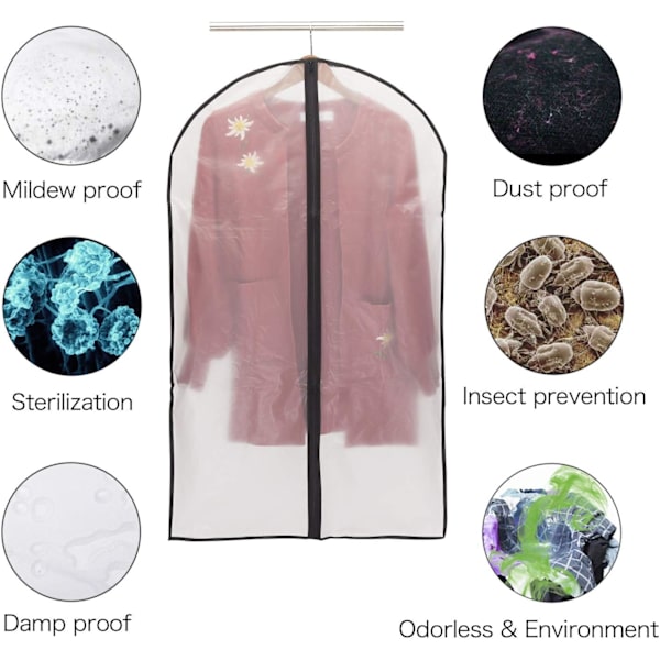 Tøjposer, Støv- og Mølleresistente, Vandtætte, Transparente Z