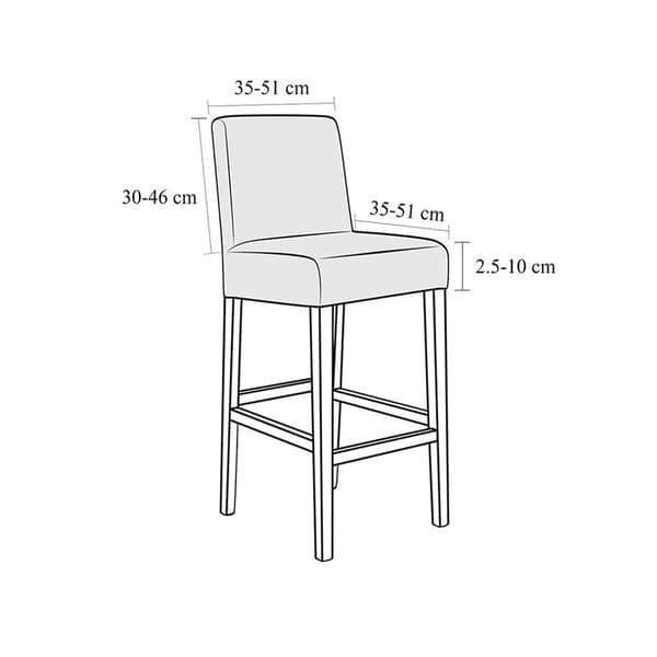 Stretch Bar Matstol Överdrag 4 Stycken, Universal Matstol S