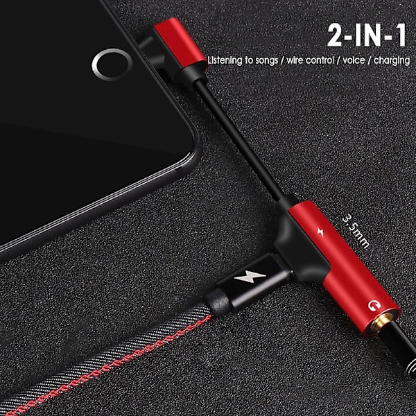 2023 Uusi 2-in-1-tyyppinen C - 3,5 mm:n Aux-sovitin USB C - 3,5 mm:n liitäntäkuulokkeet