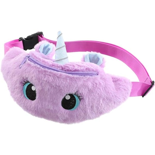 Waist Bag for Girls Cute Unicorn Plush Waist Pack Chest Bag for S