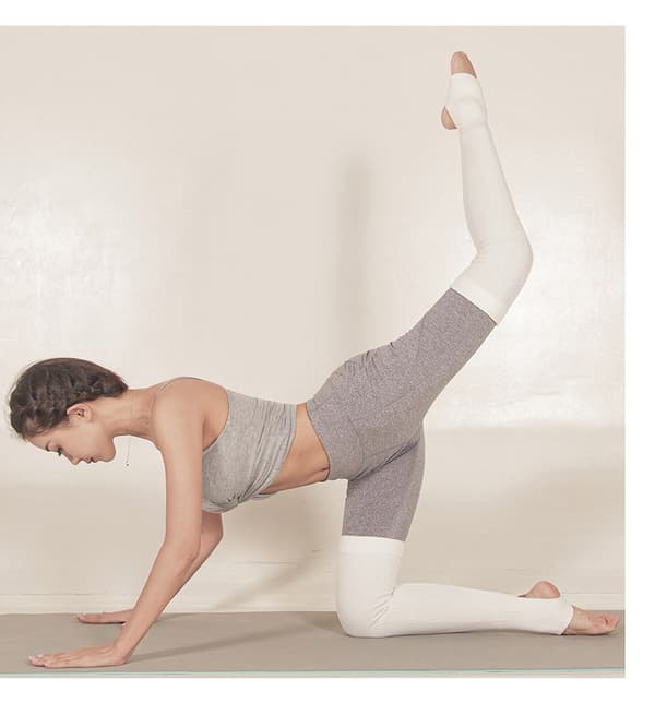 Dame Leggings - Med Hælhull - Til Ben - Ca. 64 cm - 80
