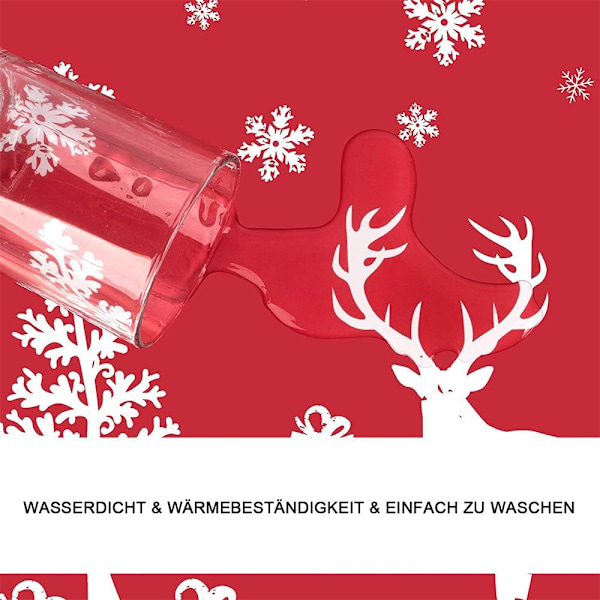 12 st juldukar, smutsavvisande dukar, värmebeständiga dukar