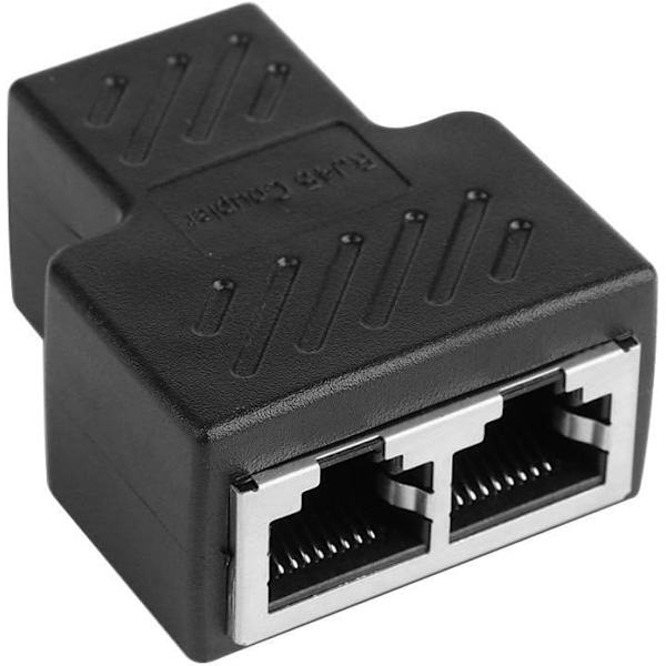 6 stk. RJ45-splitter-stikadapter 1 til 2 LAN Ethernet-splitter