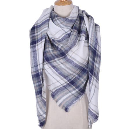 Skjerf Dame Rutete Skjerf Oversized Vinter Skjerf Dame Skjerf