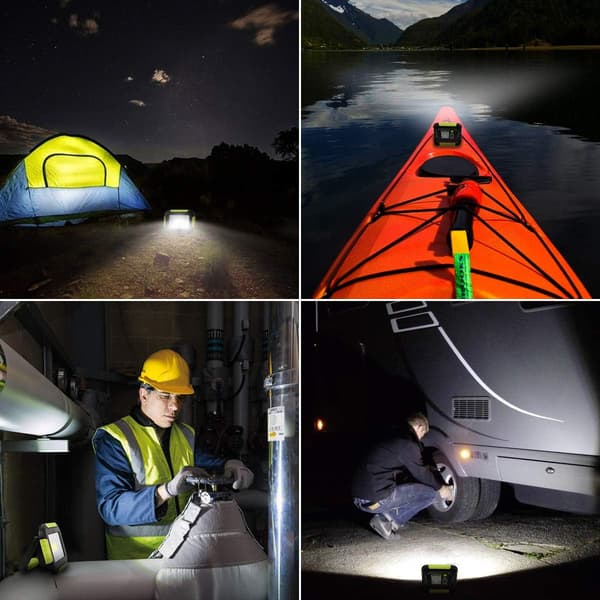 Bærbar spotlight, oppladbar LED-spotlight, 3 lysstyrkemoduser