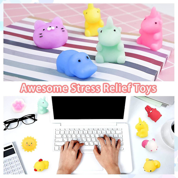 Squishies Mochi Squishy Legetøj 40stk Festartikler Til Børn Mini Squishy Kawaii Mochi Dyr Tilfældig