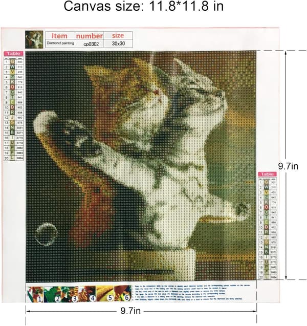 Diamantkunst-sæt til voksne 5D diamantmalerier Kat 5D fuld Dril