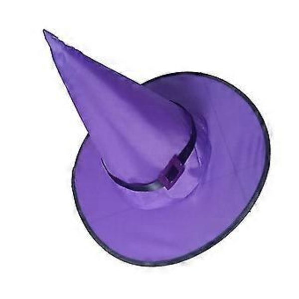 Valaiseva noitahattu, juhlava LED-valohattu, Halloween-juhlahattu, päähine, valokuvarekvisiitta Purple