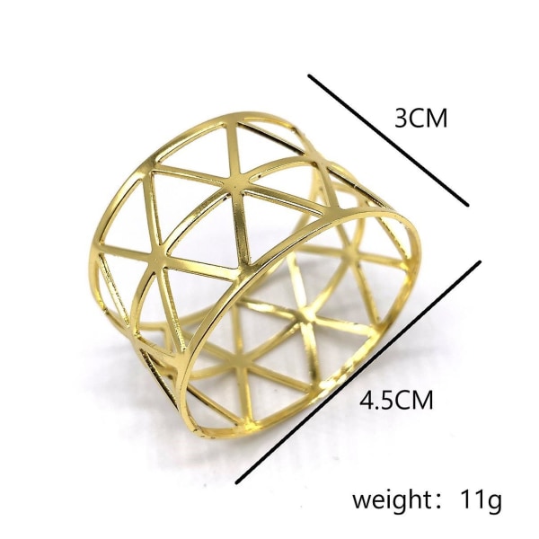 12 st utsökta ihåliga triangulära servetthållare