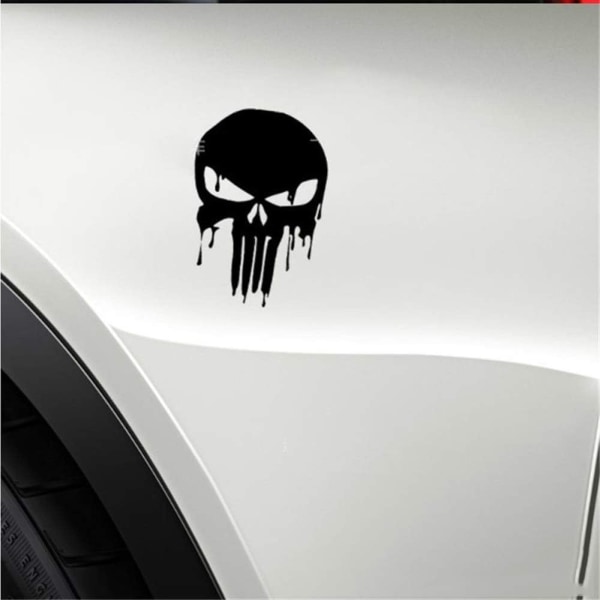 Bilsticker Udskåret Spøgelse Ghost Rider Punisher Blødende Kranie Funn