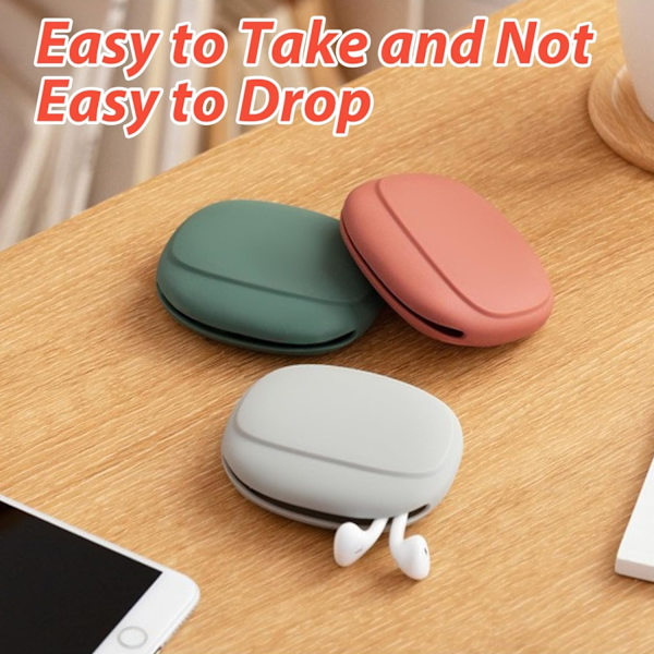 3PCS Earphone Case Tangle Free Headphone Case Portable Multicolor