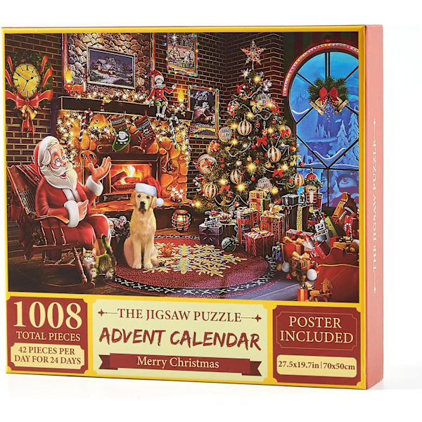 Julpussel, 1008 st julpussel, 24 dagar