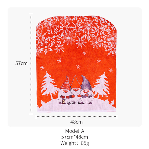 Set med 2 snöstolsskydd, 48x57cm, kreativ dekoration för