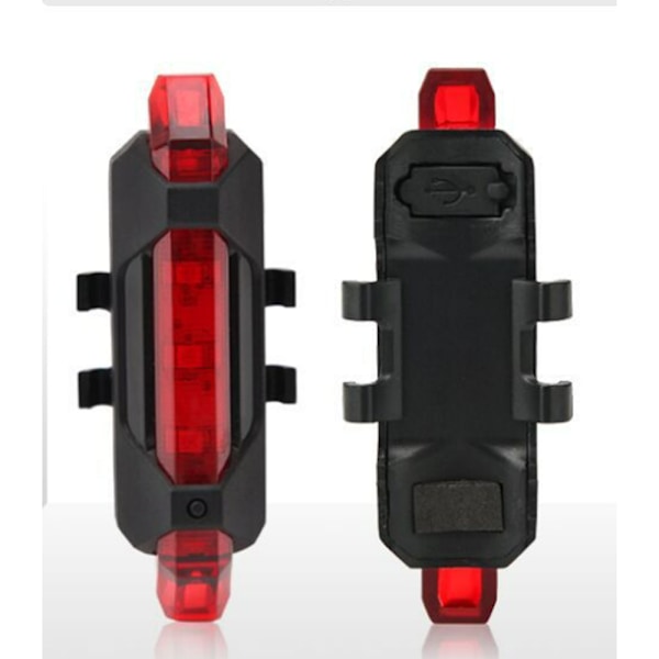 2 kpl Pyörän valot Pyöräilyn takavalot USB-latausvalot Takaosa