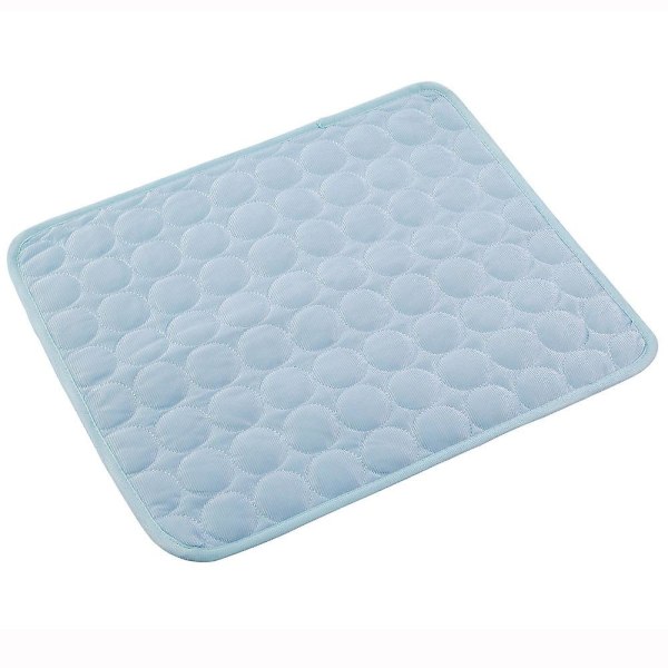 Dog Cooling Mat Pad - Pet Self Cooling Pad For Dogs And Cats Non-toxic Thickness Gel Cold Bed L Light Blue