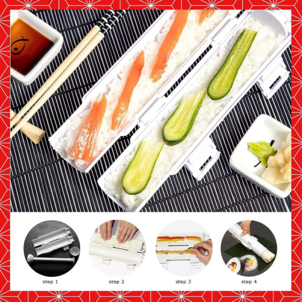 Sushi-valmistussarja, all-in-one sushi bazooka sushi-valmistaja