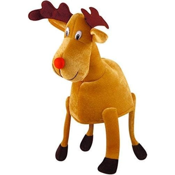 Christmas Reindeer Hat - One Size - Xmas Fancy Dress Party Rudolp