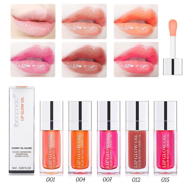 Lip Oil Lipstick Fuktgivande och återfuktande Lip Glaze Transparent（15）