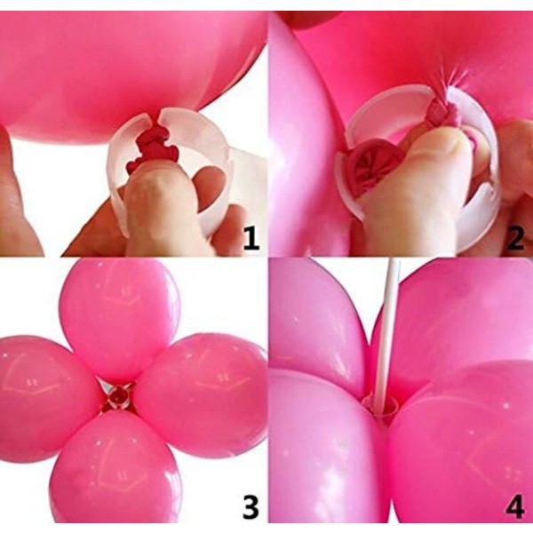 150 dekorative ballonring ballonbue praktisk klipsforbindelse