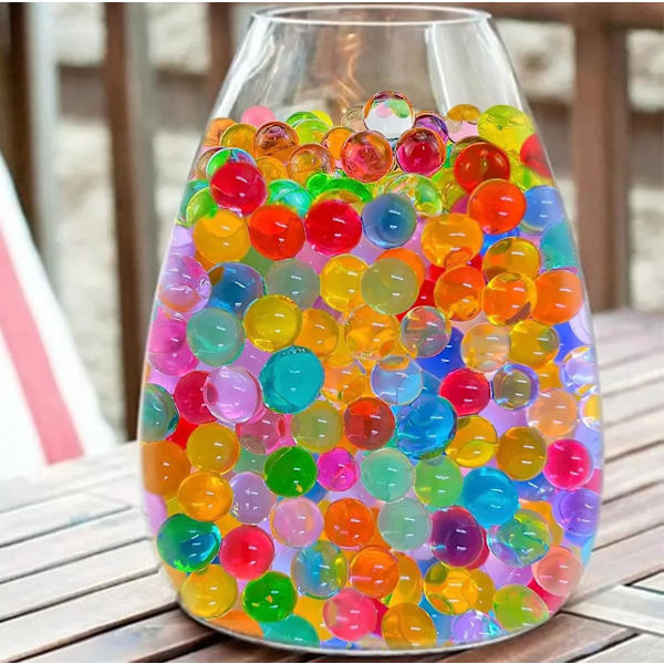 Moniväriset vesihelmet myrkyttömät biohajoavat vesihelmet | Crystal Aqua Jelly Beads, kodin ja pöydän koristelu
