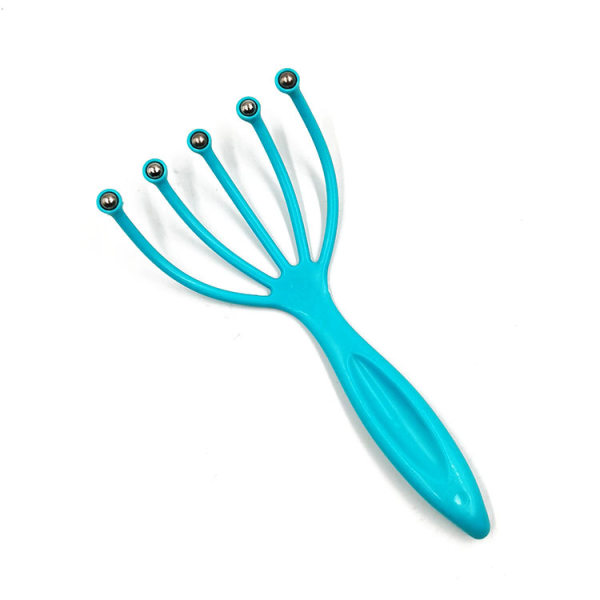 Cinq claw head massör tête à billes claw scalp massör gratter la tête gratter la tête laver la tête brosse