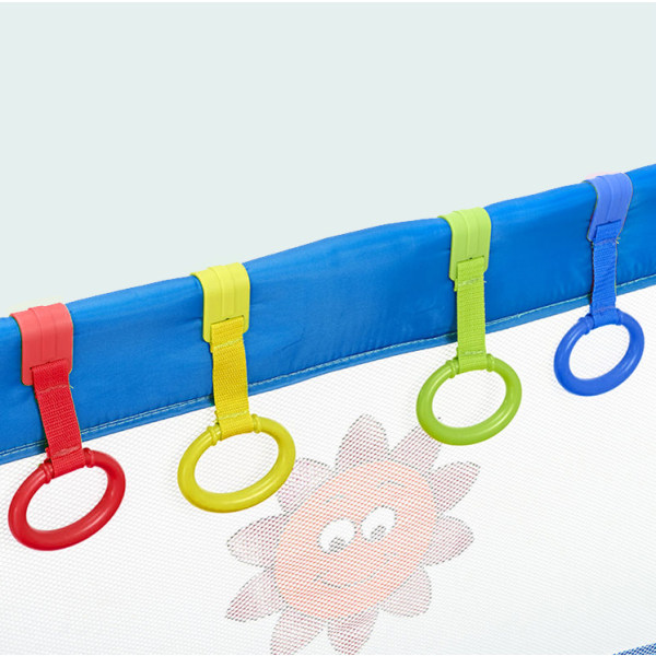 Baby seng ringe Ringe til vugge og legeplads Store ringe til balancetræning Ideel til at hjælpe baby med at komme ud af vuggen Tilfældige farver