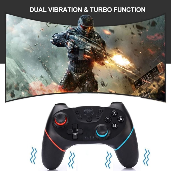 Switch Controller, Pro Controller Remote Gamepad, Støtter Gyro,