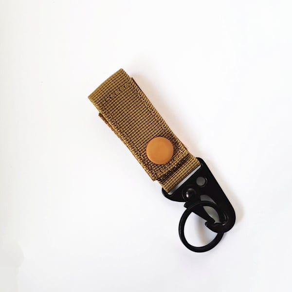 Taktisk nylon webbing med nøglering spænde clip bælte karabinhage 4