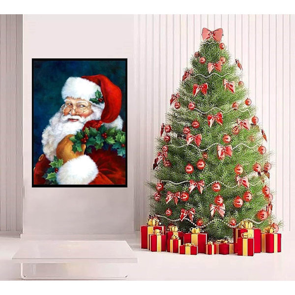 Julklapp Diamantmålning Kits, Tomte Diamantkonst Kit för