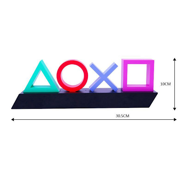 Playstation 3 -tilan symbolivalot - reagoi musiikkiin, pelihuoneen valo