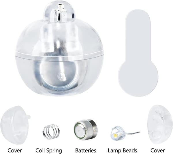 100 kpl Mini Pyöreä LED Pallo Ilmapallo Valo, Pitkä Valmiusaika Ilmapallo Valot