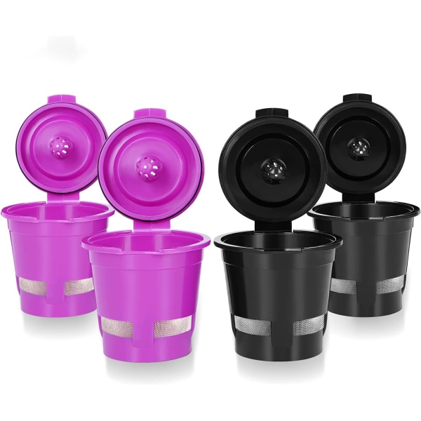 Sæt med 4 genanvendelige kaffefiltre i mesh til Keurig 1.0-brygger, Univers