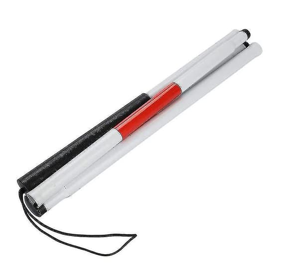 Sammenleggbar blindestokk, 124 cm, 4-delt