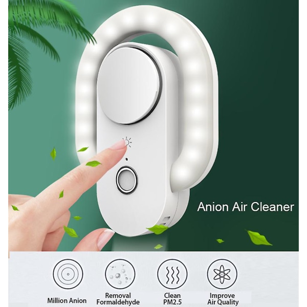 Intelligent Dual Sensor Night Light Anion Air Purifier Light Touc