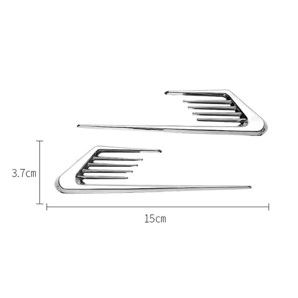 2 stk. bilhjelmsluftventil, luftstrømsventilationsdæksler, par biludvendigt