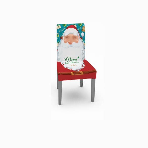 Julebord og stoler i Santa Claus-stil med elast
