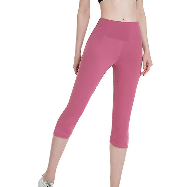 Høje taljerede leggings til kvinder - Træningsleggings - Yogabukser til kvinder (XL)