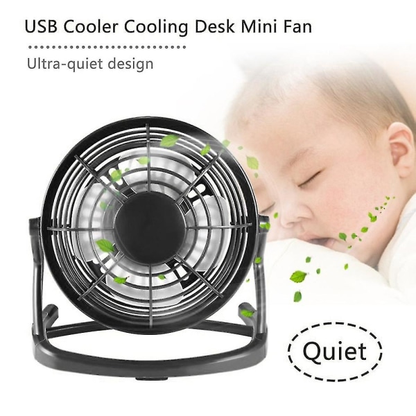 Mini USB -tuuletinjäähdytin Pöytätuuletin Kannettava pöytätuuletin Super Mute Cooler kannettavalle tietokoneelle Avain kytkimellä