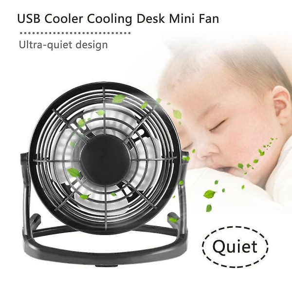 Mini USB -tuuletinjäähdytin Pöytätuuletin Kannettava pöytätuuletin Super Mute Cooler kannettavalle tietokoneelle Avain kytkimellä